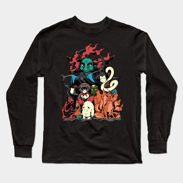 Japanese yokai Long Sleeve T-Shirt by Alien Version